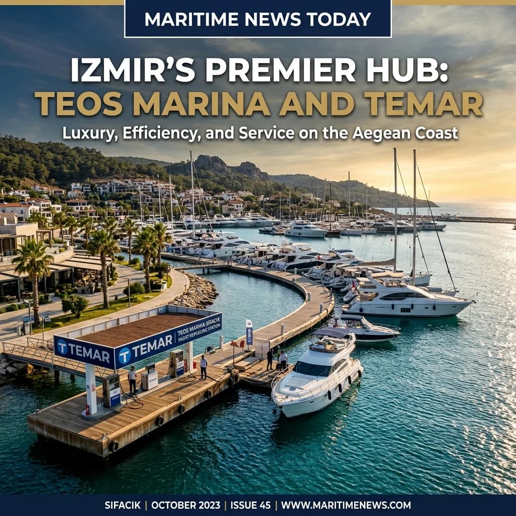 Haber kapağı — Teos Marina istasyonu