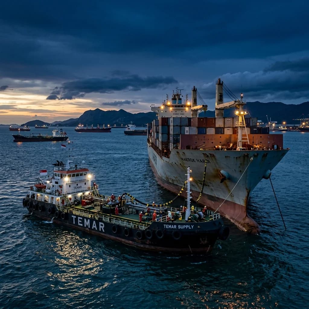 Haber kapağı — demir bölgesinde barge ikmali