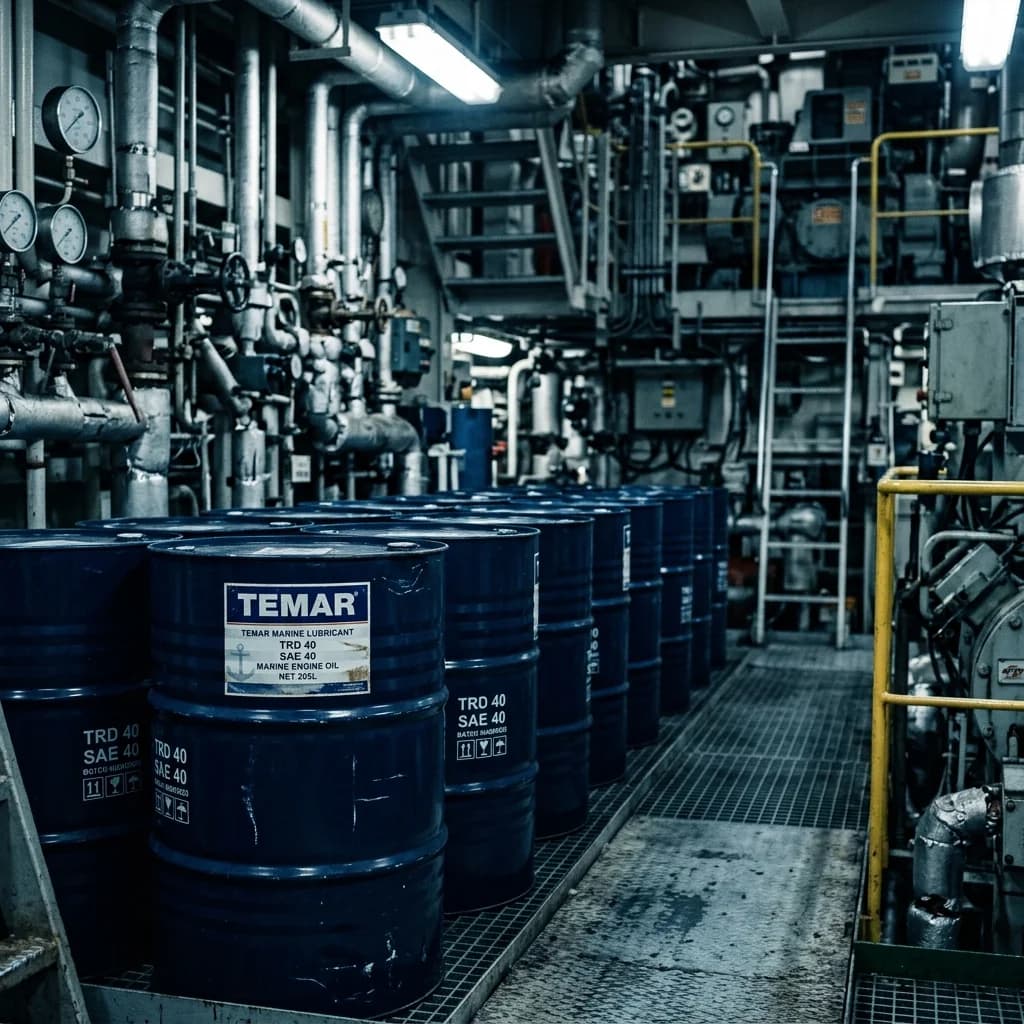 Madeni yağ varilleri / makine dairesi teknik yüzey