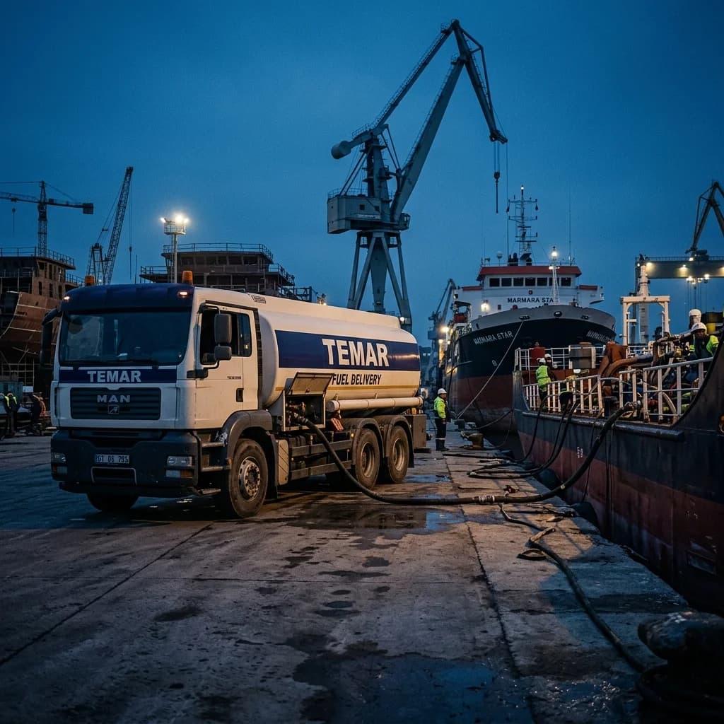 Kara tankeri (ex-truck) ikmal yöntemi görseli